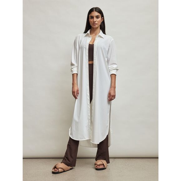 NWT Carbon38 Button Up Oversized Tunic Dress - Picture 2 of 9